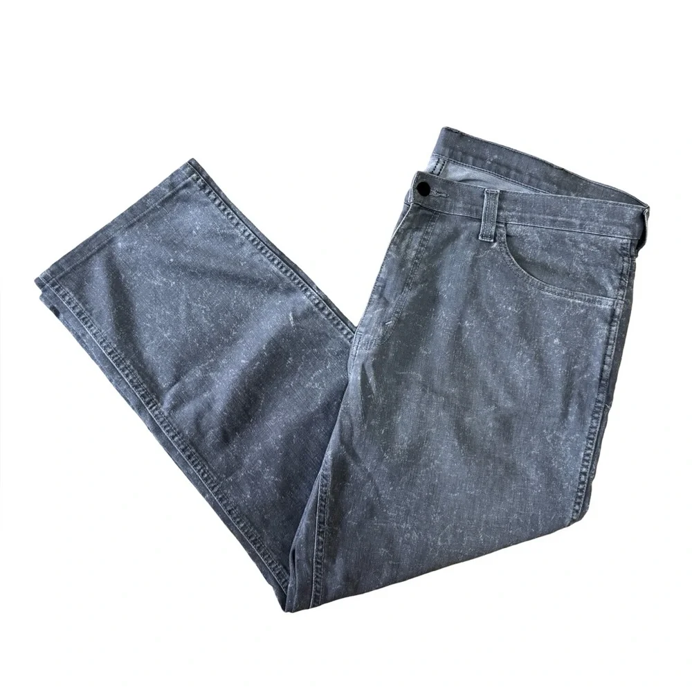 Levi’s Mens Bootcut Jeans 38x27 Gray Stonewash Denim Classic Fit Casual